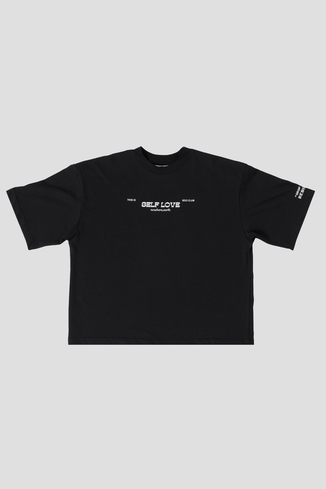 "SL" Black Structured Tee