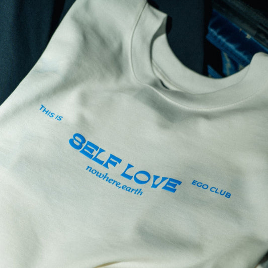 "SL" White Structured Tee