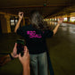 "SL" Black Structured Tee