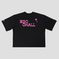 "SL" Black Structured Tee